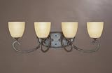 Designers Fountain Belmeade Bathroom Light - Warm Mahogany