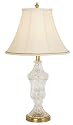 Brentwood Cut Crystal Urn with Bell Shade Table Lamp