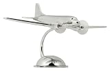 Desktop DC3 Plane Model in Aluminum