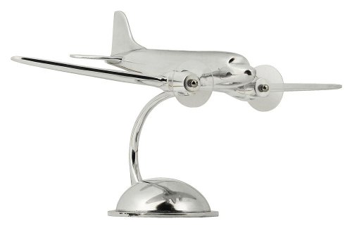 Desktop DC3 Plane Model in Aluminum