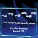 Personalized Gifts - Each Step Of The Journey Glass Paper Weight