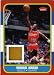1986 Fleer Michael Jordan Rookie Card Reprint with Game Used Floor