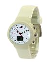 Tommy Hilfiger Unisex Chronograph White Dial Watch with Off-White Rubber Strap