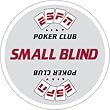 ESPNR Texas Hold'Em Poker Small Blind Button - Casino Supplies > ESPN Poker Club Products
