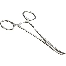 Aven 12016 Stainless Steel Hemostat Curved, 5" Length