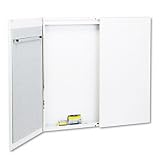 Conference Room Marker Board in Cabinet, Closed: 4'x4', Gray QRT868