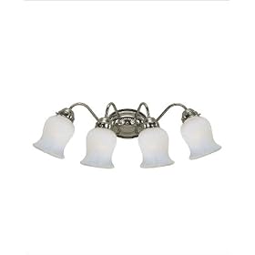 4 Light Bath Bar - Chrome Finish : GL771 Glass Sold Separately by Savoy House
