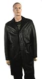 Versace Classic Men's Black Leather Coat