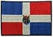 Dominican Republic Flag Logo Embroidered Iron on or Sew on Patch