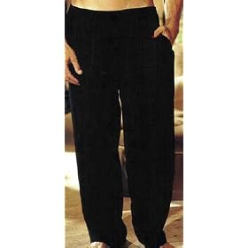 1st Fantasies Soft Long Black Lounge Pants for Men