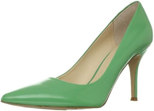 Nine West Women's Flax Pump,Green Leather,10.5 M US