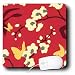 Lee Hiller Designs 50s Retro Print - Butterflies and Dogwood on Red - Mouse Pads