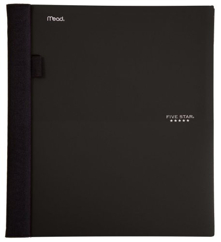 Five Star Advance Notebook, 1-Subject, 100-Count, College Ruled, Black (72297)
