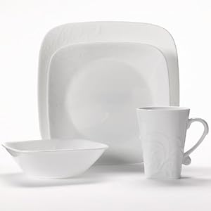 corelle boutique ™ cherish 16 pc square dinnerware set