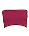 Seamless Bandeau Strapless Tube Top Bra Fuchsia Color