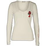 Ed Hardy Rose & Heart L/S V Neck Henley Womens ( sz. S, Cream ) 31Jw9CSzQHL. SL160 Ed Hardy Rose & Heart L/S V Neck Henley Womens ( sz. S, Cream )