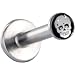 Surgical Steel Black and White Skull Logo Push In Labret