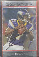 Tarvaris Jackson, Minnesota Vikings, 2007 Bowman Chrome Autographed Card