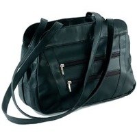 Maxam Brand Genuine Lambskin Black Leather Handbag