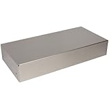 BUD Industries AC-412 Aluminum Chassis, 17" Length x 8" Width x 3" Height, Natural Finish