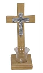 Crucifix - Standing Cross - 10" Height - With Font