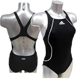 Adidas Infinitex+ Ladies Advanced Swimsuit Racerback High Cut (Size: 32) (Colour: Black )