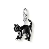 Thomas Sabo Black Cat Charm, Sterling Silver