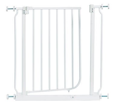 North States Supergate Easy Close Metal Gate, White