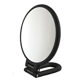 Danielle Folding Hand Mirror, Midnight Matte, 10X
