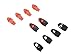 Ravenox Fms Aerowave Cord End Whistle for Zipper Pulls | Rope, Paracord Zipper Pull Ends | (Orange) (10 Pack)