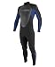 O'Neill Wetsuits Youth Reactor 3/2mm Full Suit, Black/Pacific/Black, 8