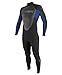 O'Neill Wetsuits Kids' O'Neill Youth Reactor 3/2mm Back Zip Full Wetsuit, Black/Pacific/Black, 8