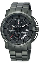 Kenneth Cole New York Men's KC9331 Sport Analog Display Japanese Quartz Black Watch