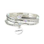 Psalm 23 Prayer Coil Bracelet