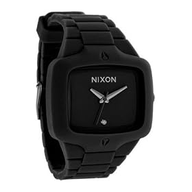 Nixon Rubber Player Men's Watch - Black Dial / Black Band