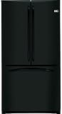 GE Profile PFCF1NFZBB 20.8 cu. ft. French Door Refrigerator with Spill Proof Glass Shelves, ClimateKeeper System, BrightSpace Interior Lighting, Icemaker and Temperature Display Controls: Black