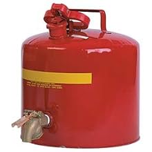 Eagle 1417 Faucet Safety Can, 5 Gallon Capacity, 12-1/2" Width x 13-1/2" Depth, Red