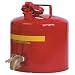 Eagle 1417 Faucet Safety Can, 5 Gallon Capacity, 12-1/2" Width x 13-1/2" Depth, Red