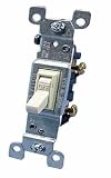 : Leviton Single Pole Grounding Toggle Switch (208-01451- 02T)