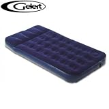 Gelert Full Single Flock Airbed with built in Inflator