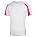 Just Cool Mens Contrast Cool Sports Plain T-Shirt