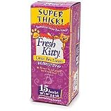 Pet Supplies : Fresh Kitty Antibacterial Drawstring Litter Box Liner 15-Pack