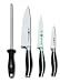 J.A. Henckels Twin Cuisine 3-Piece Knife Set with Bonus Sharpening Steel