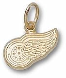 Detroit Red Wings Wing Logo 1/4 Charm - 14KT Gold Jewelry