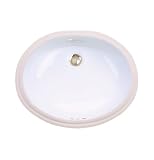 St. Thomas Creations 1114.000.01 Orchid Medium Undermount Lavatory Sink with Overflow, White Finish. Drain stopper not included.