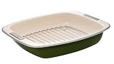 Review Meyer Group Ltd  / Meyer Prestige Country Kitchen Enamel Roaster with Rack, Olive,16 Inch