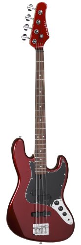Tanglewood Classic J-style 4-String Bass with Lightweight Poplar Body, Candy Apple Red Gloss Finish (TOJ1-4-CAR) On Sale