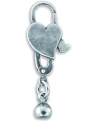 Bacio Clasps Stylish & Unique Oxidized Two Heart Clasps. Made in Italy!