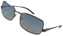 Fendi Retro Square Sunglasses, FS264, Ruthenium Silver Frame/ Fade Blue Lenses