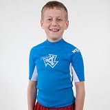 31JxG2JnuaL. SL160  XCel Boys XCelerator Shortsleeve Neoprene Shirt 6 Blue aster/white